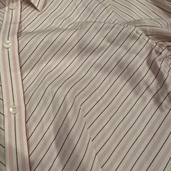 TALBOTS WOMENS PINK LONG SLEEVE BUTTON UP SHIRT SIZE 4 PINK - Picture 3 of 7